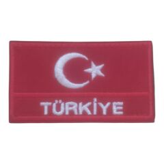 TÜRK BAYRAĞI CIRTLI  NAKIŞ ARMA/PATCH/ PEÇ MODEL