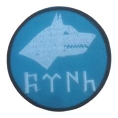 KURT BAŞLI GÖKTÜRK RESİMLİ CIRTLI ARMA/PATCH/ PEÇ MODEL