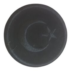 TÜRK BAYRAĞI SİYAH CIRTLI  NAKIŞ ARMA/PATCH/ PEÇ MODEL