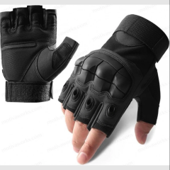 Taktik Combat MW526S Siyah FlexShield 511 Model Motosiklet Operasyon Outdoor Sport Korumalı Yarım Parmaksız Eldiven
